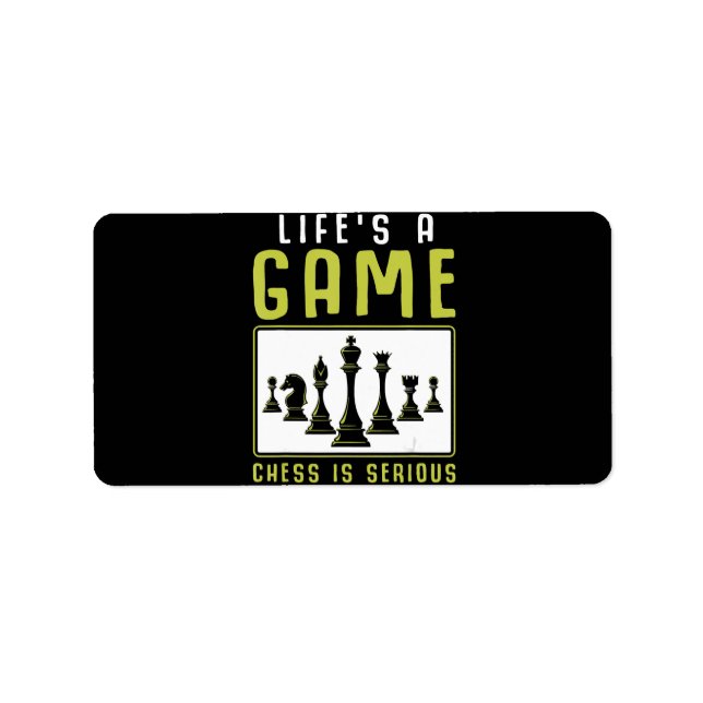 Chess Heartbeat Chess Master Chess Club Label (Front)