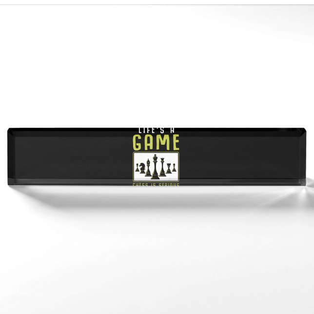 Chess Heartbeat Chess Master Chess Club Nameplate (Front)