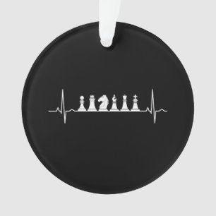 Chess Heartbeat Play Chess Ornament