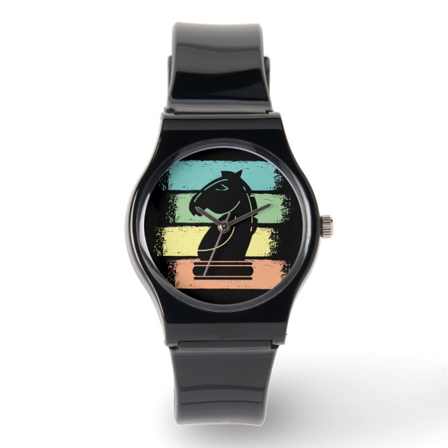 Chess Horse Retro Watch (Front)