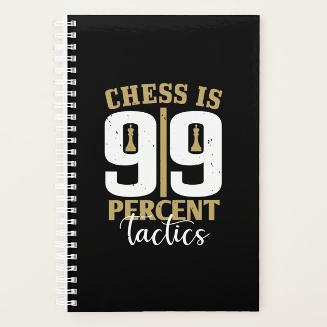 Chess Is 99 Percent Tactics Planner (Front)