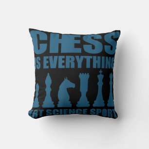 Chess Is Art Science Sports Gift Women Men Cushion