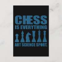 Chess Is Art Science Sports Gift Women Men