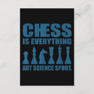 Chess Is Art Science Sports Gift Women Men Enclosure Card