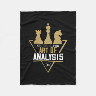 Chess Is The Art Of Analysis Fleece Blanket