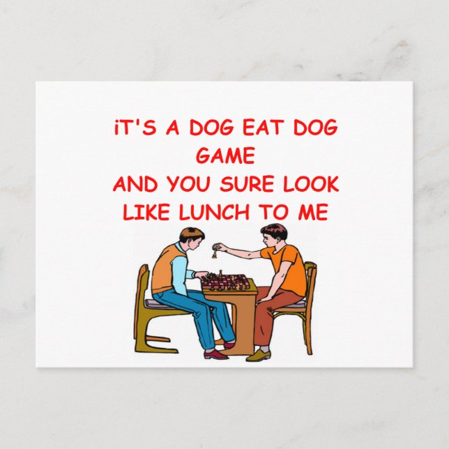 chess joke postcard (Front)