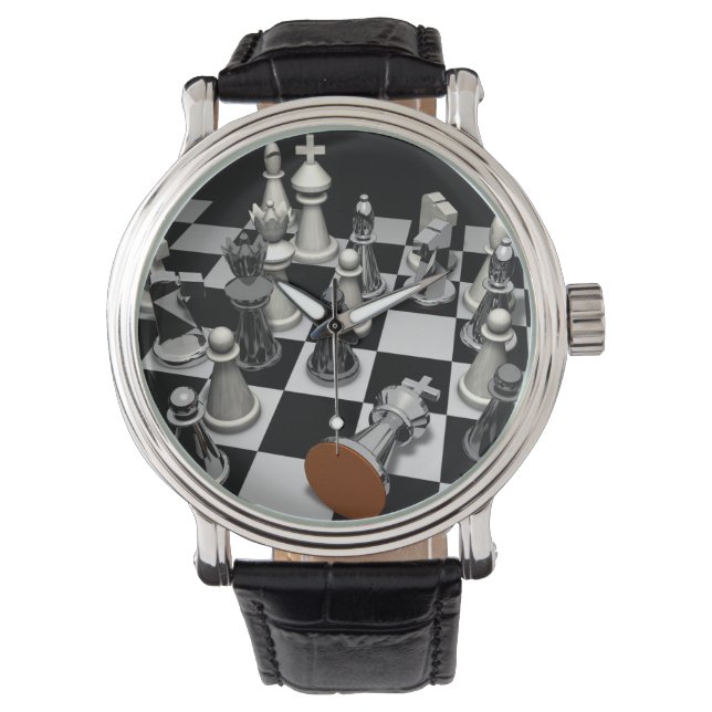 Chess Keychain Watch (Front)