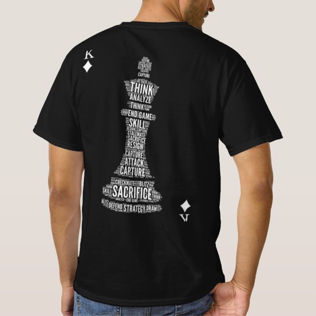 chess king printed T-Shirt (Back)