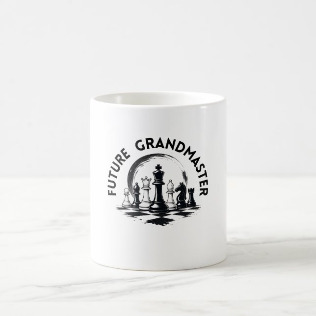Chess King Strategy Classic Chess Design Coffee Mug (Center)