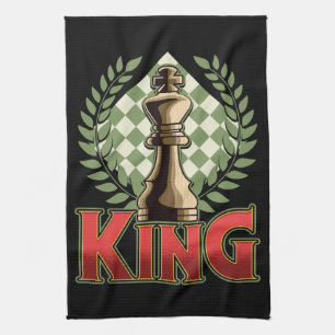 Chess King Tea Towel
