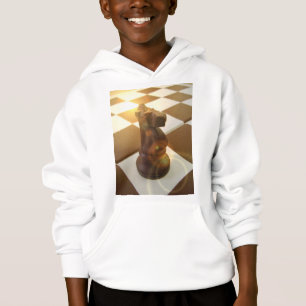 Chess Knight Hooded Kid's Sweatshirt