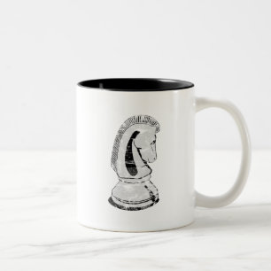 chess - knight Two-Tone coffee mug