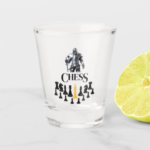 Chess Knight with Sword Shot Glass
