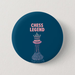 Chess Legend Checkmate Cool Saying Tank Top 6 Cm Round Badge