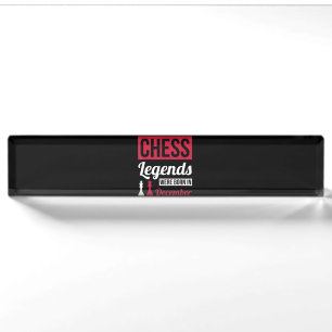 Chess Legends Were Born In December birthday Gift Nameplate