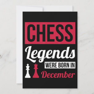 chess legends were born in december birthday gifts holiday card