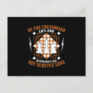 Chess - Lies and hypocrisy don't survive Postcard
