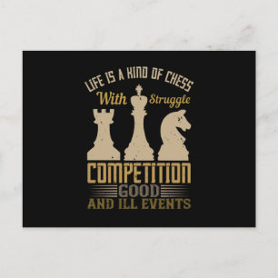 Chess - Life is a kind of chess Postcard