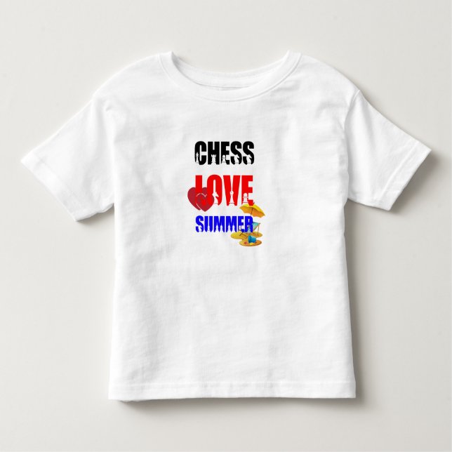 Chess Love Summer Toddler T-Shirt (Front)