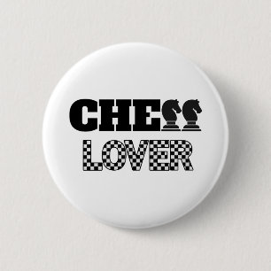 Chess Lover Black Knights Creative Unique Game 6 Cm Round Badge