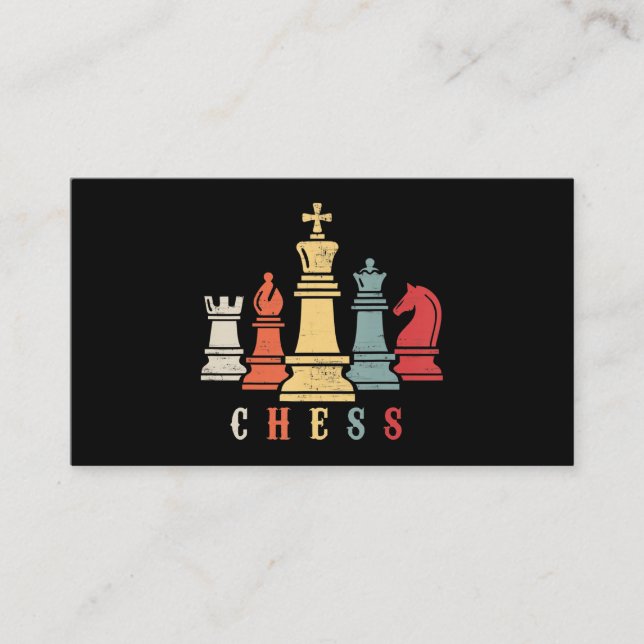 Chess Lover | Chess Set Checkmate Gift Business Card (Front)