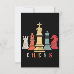 Chess Lover   Chess Set Checkmate Gift RSVP Card