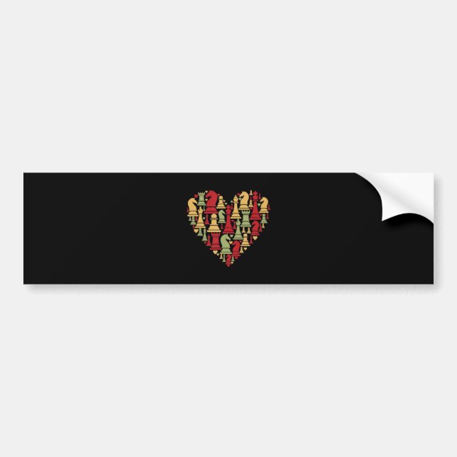 Chess Lover | I Really Love Playing Chess Bumper Sticker (Front)