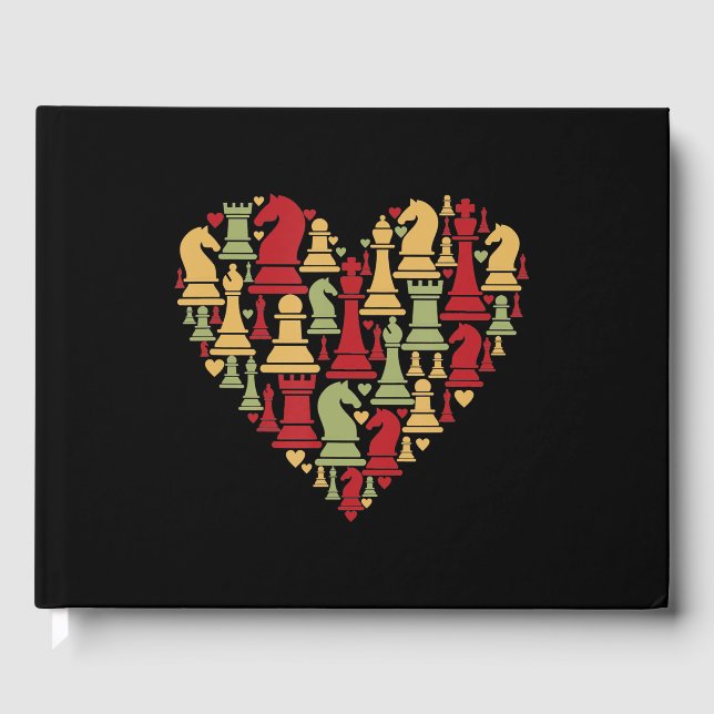 Chess Lover | I Really Love Playing Chess Guest Book (Front)