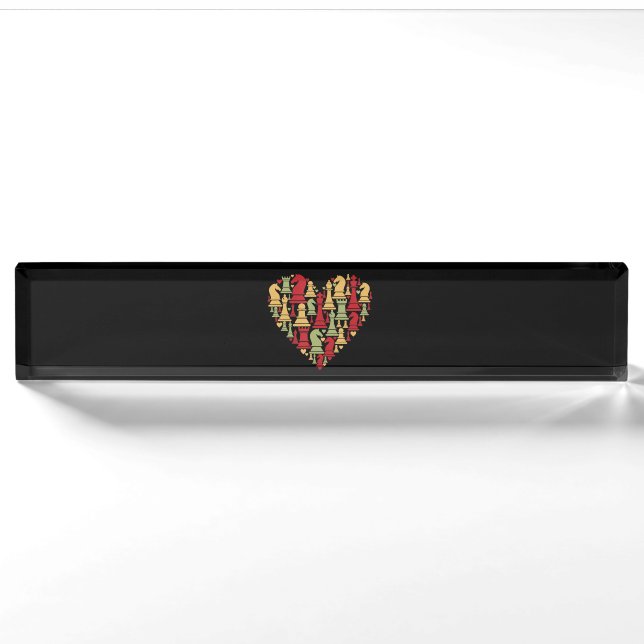 Chess Lover | I Really Love Playing Chess Nameplate (Front)