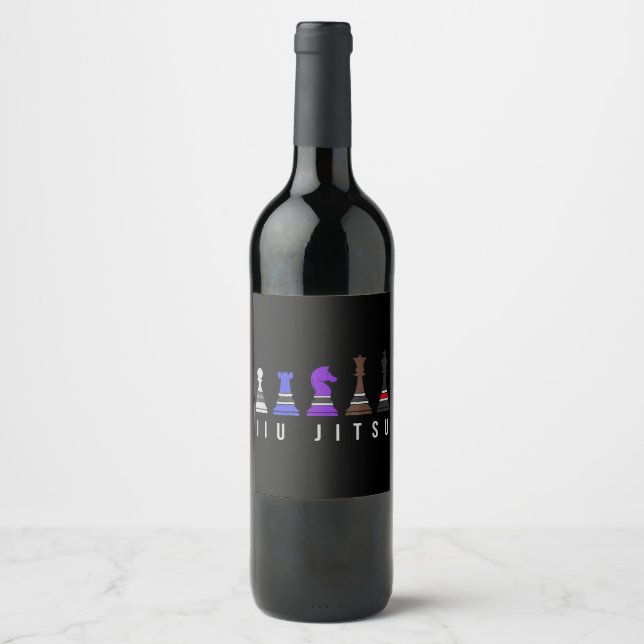 Chess Lover | Ive Got Awesome Moves Chess Wine Label (Front)