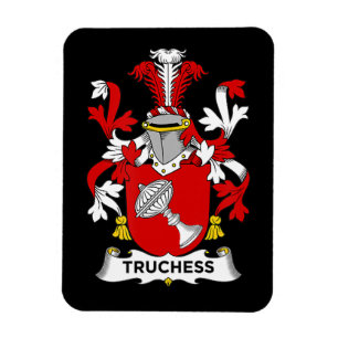 Chess Lover Truchess Coat of Arms - Family Crest Magnet