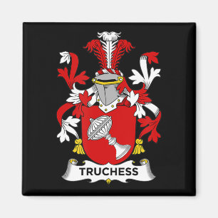 Chess Lover Truchess Coat of Arms - Family Crest Magnet