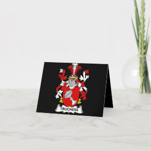 Chess Lover Truchess Coat of Arms - Family Crest Thank You Card
