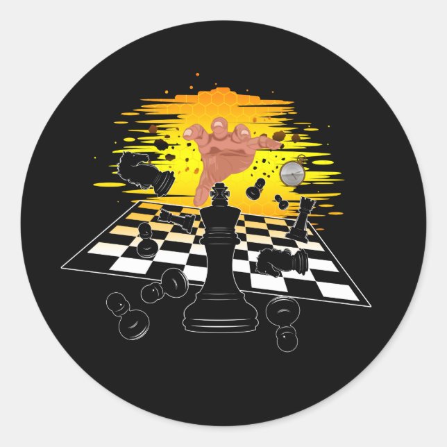 Chess Master   Classic Round Sticker (Front)