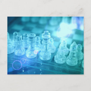 Chess Match Postcard