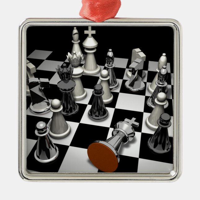 Chess Metal Tree Decoration (Front)