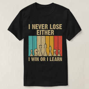 Chess Mindset Quote Retro Design T-Shirt