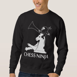 Chess Ninja Apparel - Unique Chess Players Design Sweatshirt