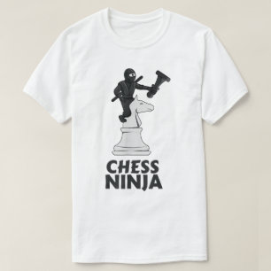 Chess Ninja   Funny Strategy Gamer Design T-Shirt
