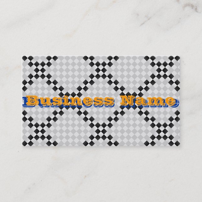 Chess Pad by Kenneth Yoncich Business Card (Front)