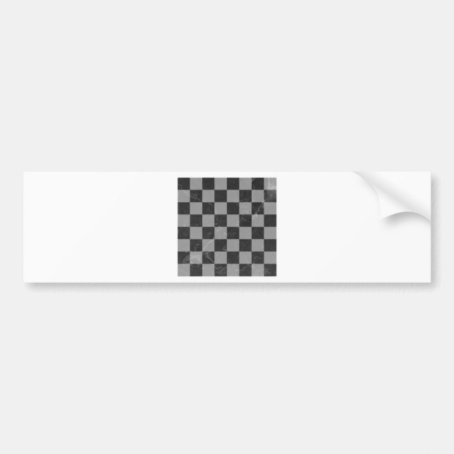 Chess pattern bumper sticker (Front)