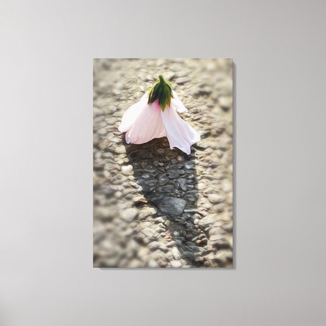 Chess pawn flower canvas print (Front)