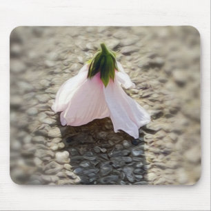 Chess pawn flower mouse pad