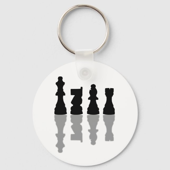 Chess peices reflection key ring (Front)