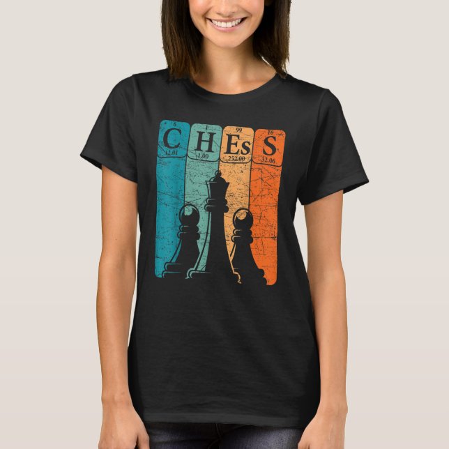 Chess Periodic Table Elements Nerd Chess Player Vi T-Shirt (Front)