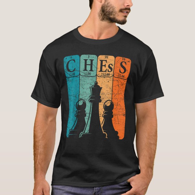 Chess Periodic Table Elements Nerd Chess Player Vi T-Shirt (Front)