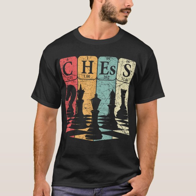 Chess Periodic Table Elements Nerd Chess Player Vi T-Shirt (Front)