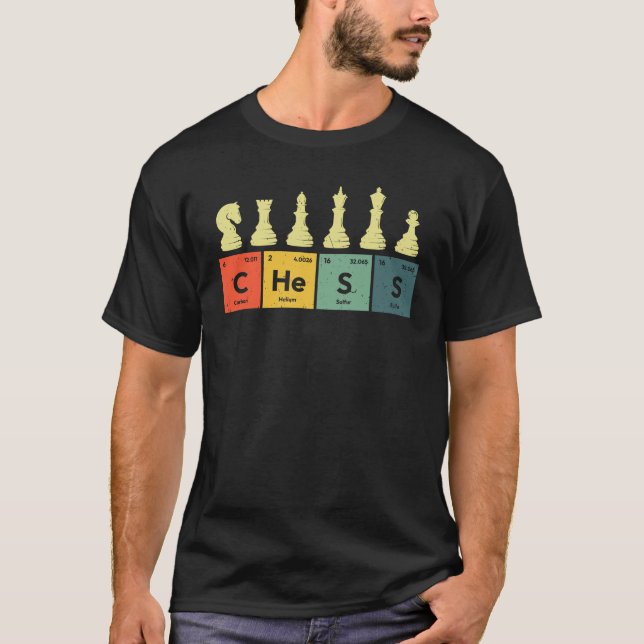 Chess Periodic Table T-Shirt (Front)