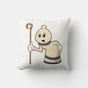 Chess piece Bishop at Chess Cushion