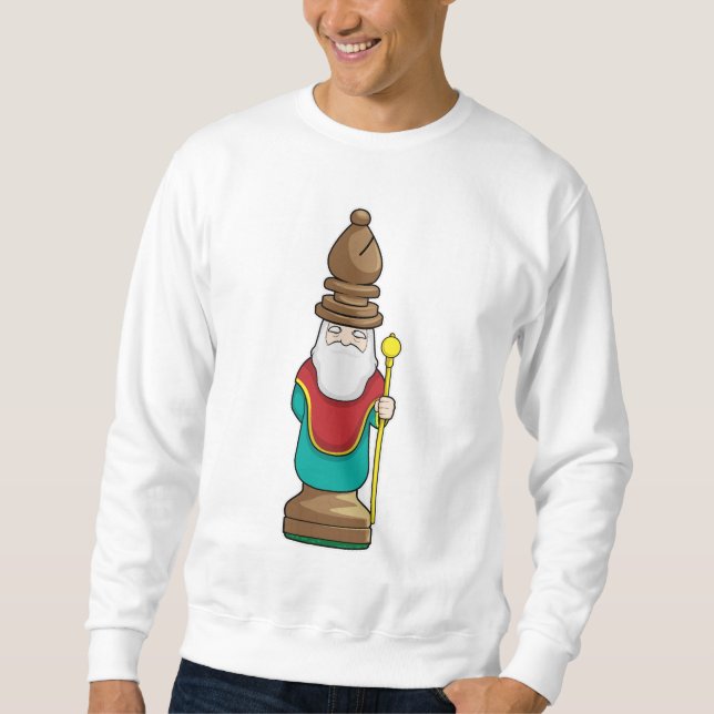 Chess piece Bishop Chess Sweatshirt (Front)